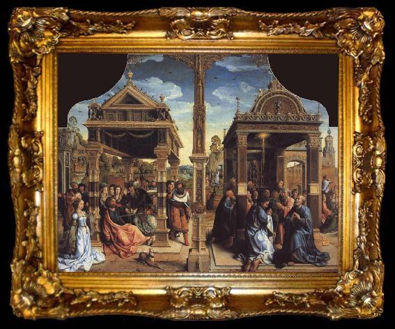 framed  Bernaert Van Orley Altar to SS Thomas and Matthias, ta009-2